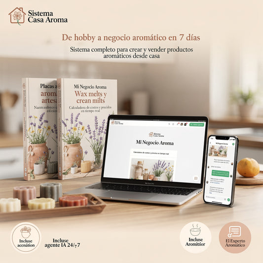 Sistema Casa Aroma Tabletas Arómaticas y Wax Melts + 7 Bonos VIP